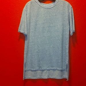 Blue textured t-shirt